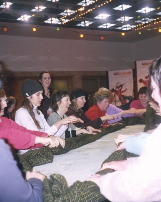 Having a laugh waulking at Celtic Connections